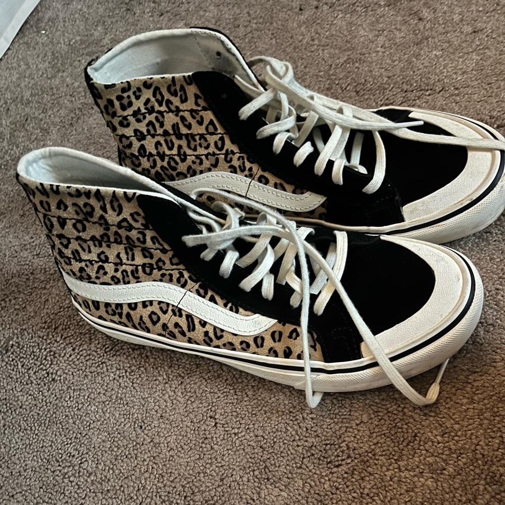 VANS black and leopard sneaker 🐆 price drop!